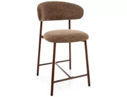 Scaun bar înalt ELTON H-2 Noelle nuc/CAPPUCCINO 45