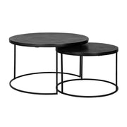 Măsuță cafea Coffee & End tables – negru (80cm)