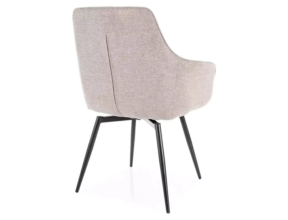 Scaun dining SERVIO Brego structură negru / J.bej 31