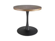 Masă dining rotundă AMADEO nuc/negru mat Ø80