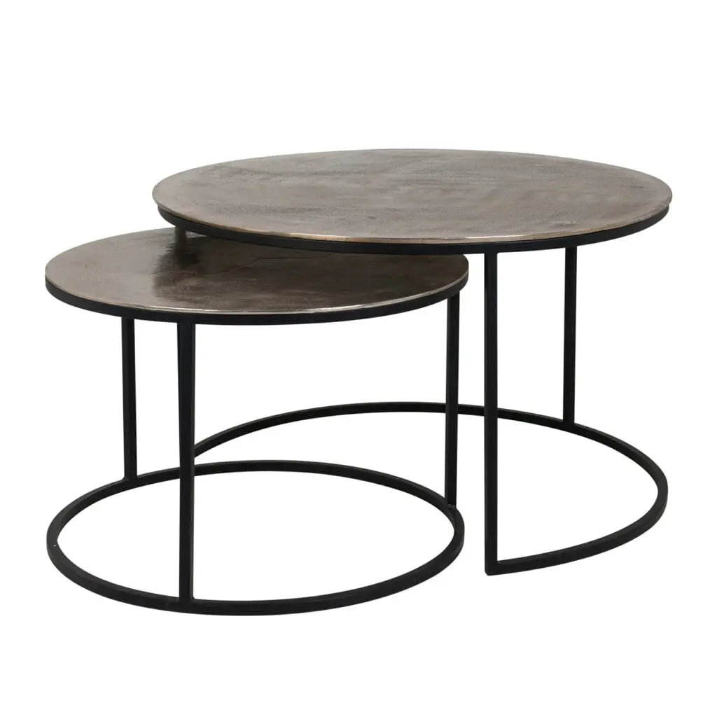 Măsuță cafea Coffee & End tables – șampanie auriu