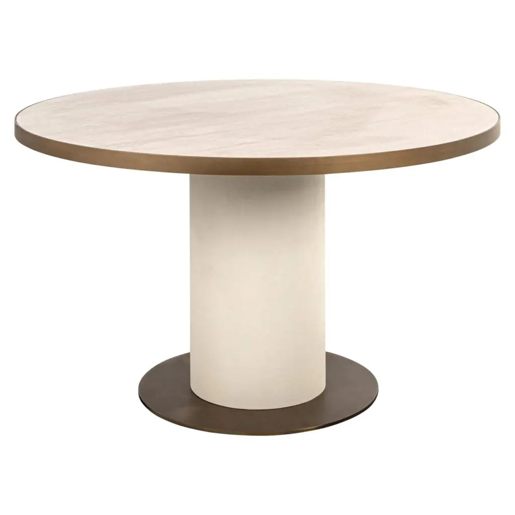 Masă dining Tivoli – alb (130cm)