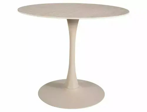 Masă dining rotundă AMADEO Ceramic travertin/cașmir Ø90
