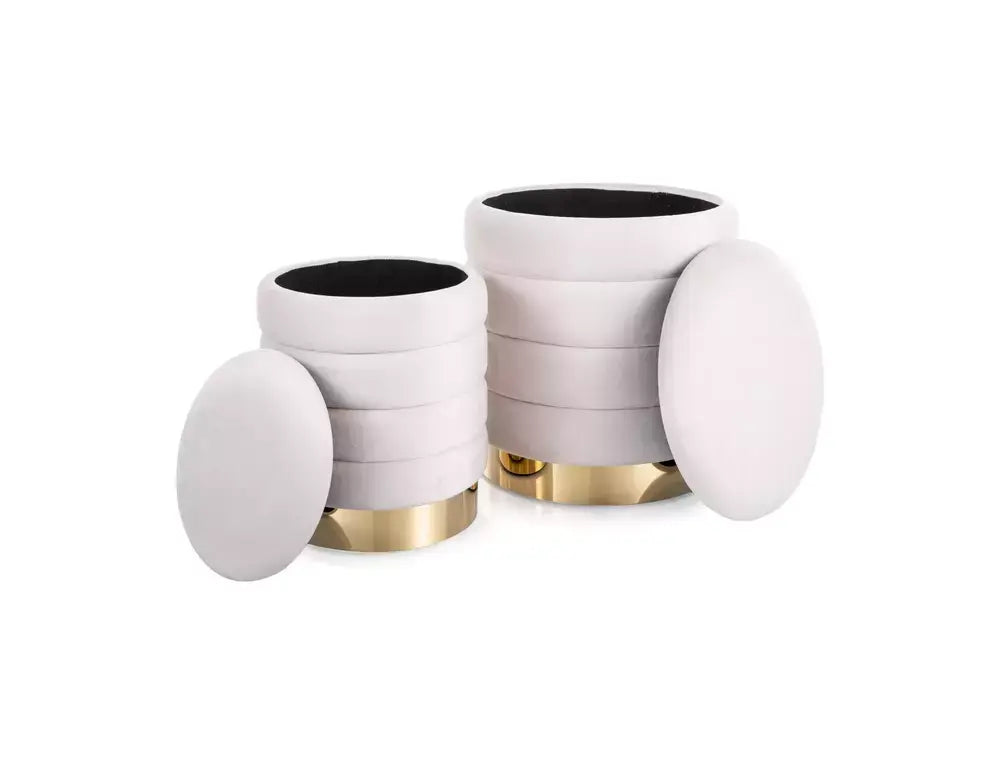 Puf BRITTA Velvet (zestaw) J.bej tap. 250