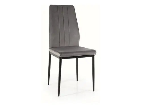 Scaun dining ATOM Velvet structură neagră/gri Bluvel14