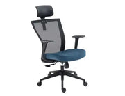 Fotoliu OBROTOWY Q-328H negru/albastru