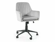 Fotoliu OBROTOWY Q-886 Velvet gri deschis Bluvel 03