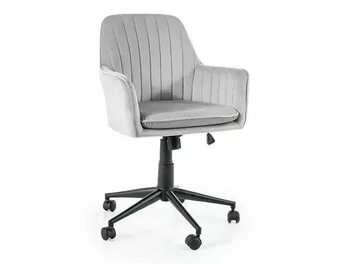 Fotoliu OBROTOWY Q-886 Velvet gri deschis Bluvel 03