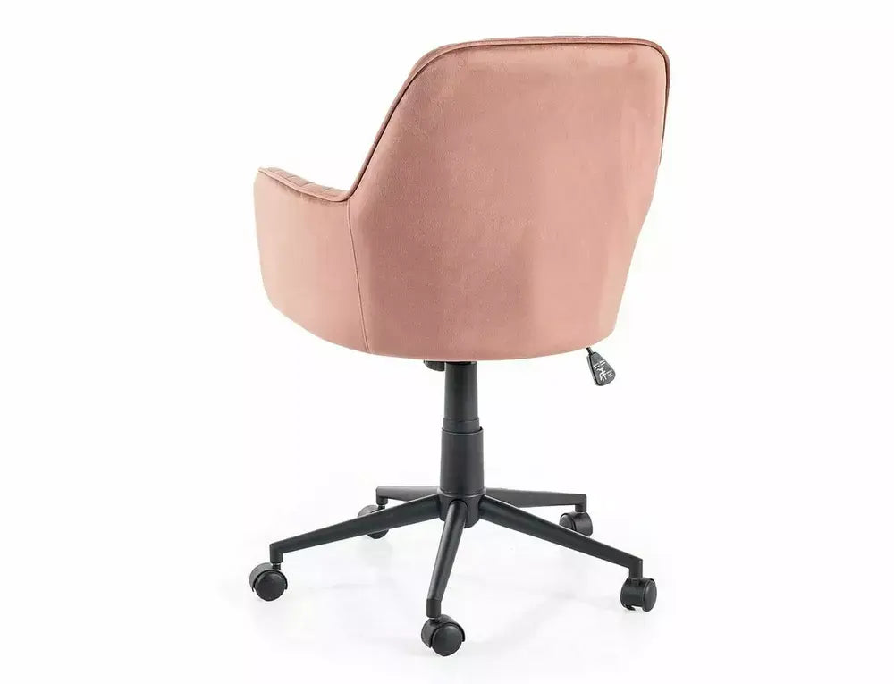 Fotoliu OBROTOWY Q-886 Velvet roz antic Bluvel 52