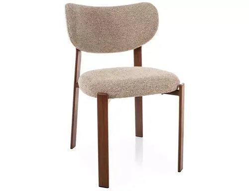Scaun dining RIN D nuc / bej tap. 253