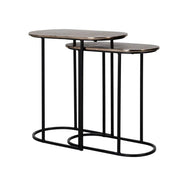 Măsuță laterală Coffee & End tables – șampanie auriu