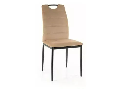 Scaun dining RIP Velvet structură neagră/bej Bluvel 28
