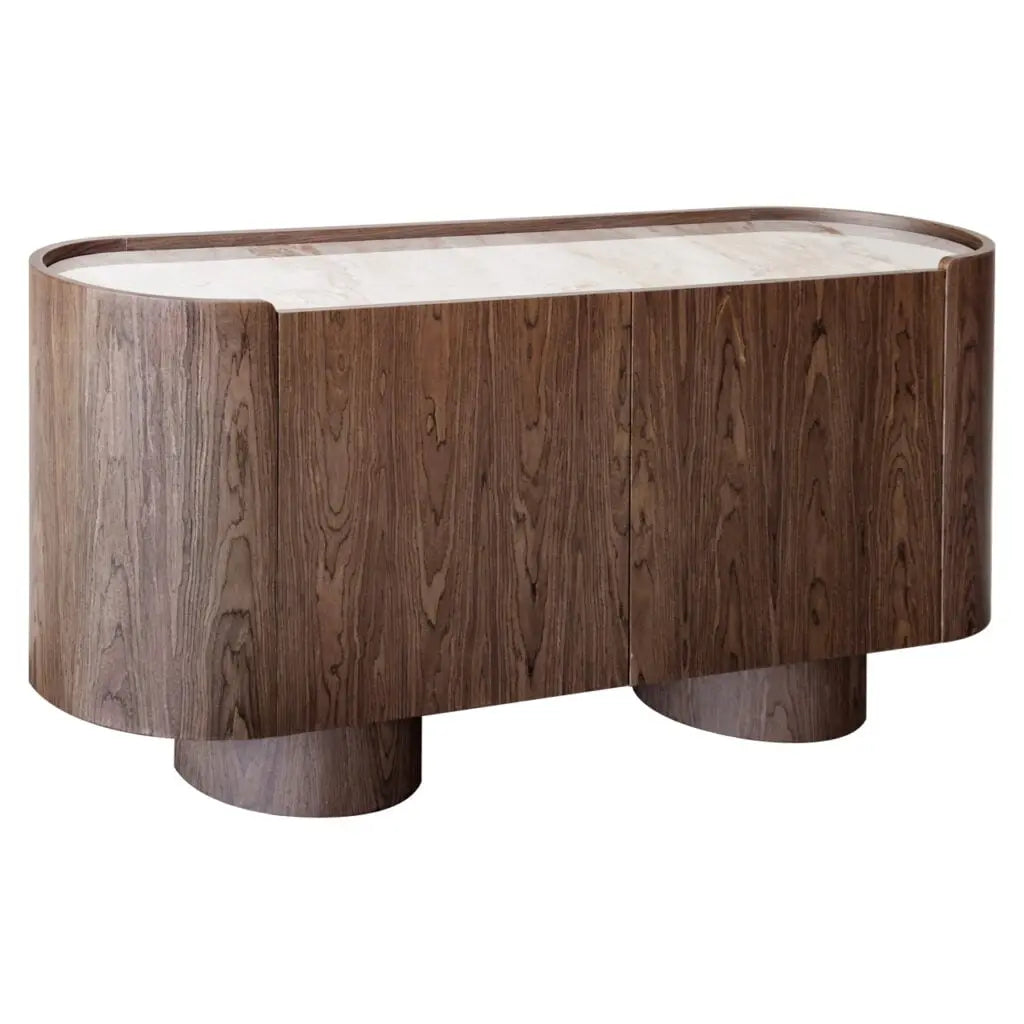Bufet/Vitrină Langford – maro (160cm)