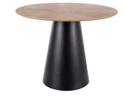 Masă dining rotundă ANGEL stejar/negru Ø100