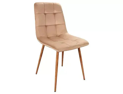 Scaun dining MILA D Velvet stejar structură/bej Bluvel 28
