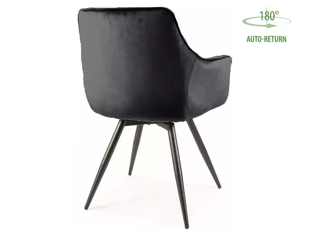 Scaun dining MANGO Velvet structură negru/negru Bluvel 19