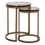 Măsuță laterală Coffee & End tables – auriu
