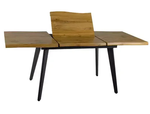 Masă dining extensibilă FRESNO stejar Artisan/negru structură 150(210)x90