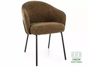 Scaun dining NAO NOELLE structură negru / CAPPUCCINO 45
