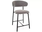 Scaun bar înalt ELTON H-2 negru/gri tap.232