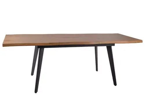 Masă dining extensibilă FRESNO stejar/negru structură 150(210)x90