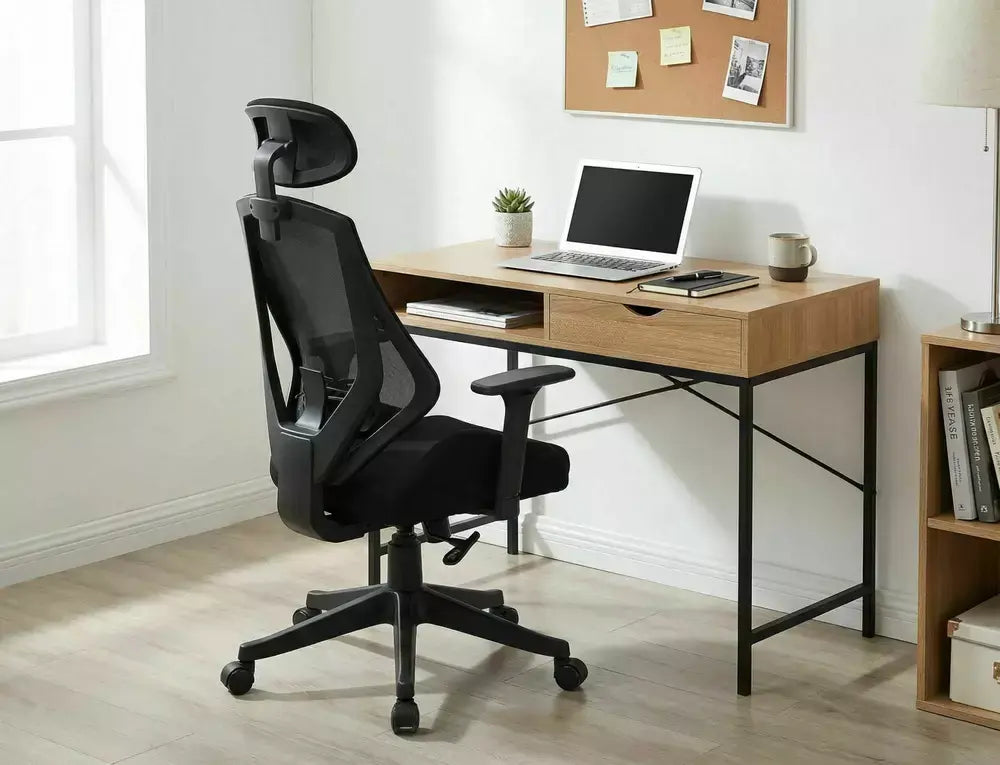 Fotoliu OBROTOWY Q-406M negru material
