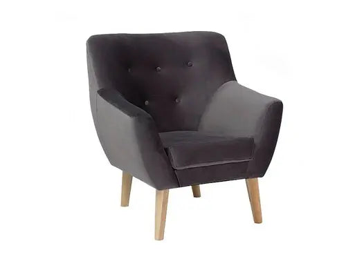 Fotoliu NORDIC 1 Velvet gri Bluvel 14/fag