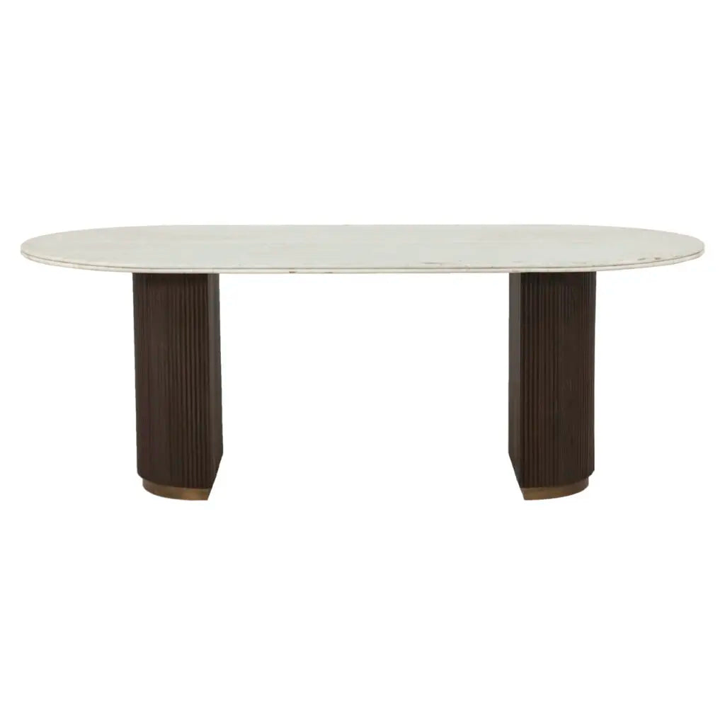 Masă dining Mayfield – maro (210cm)