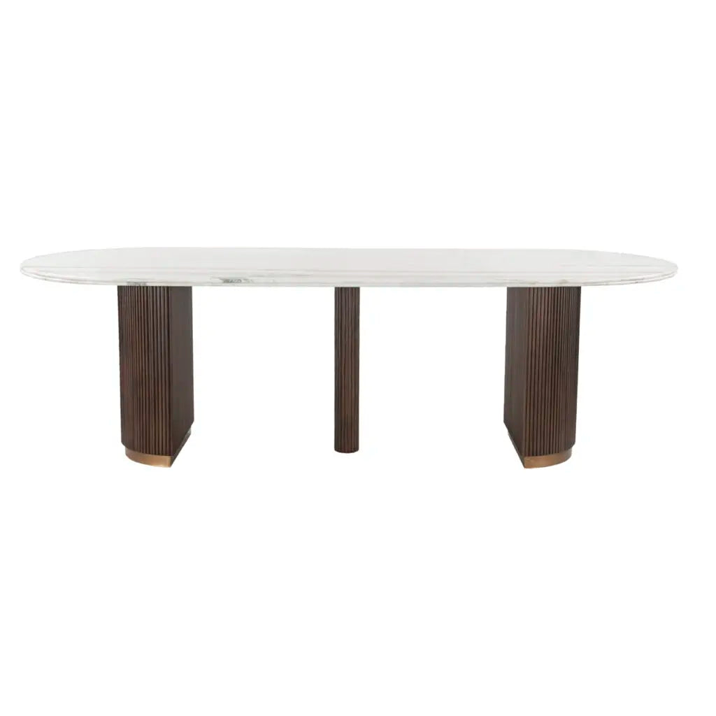 Masă dining Mayfield – maro (250cm)