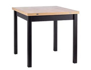 Masă dining extensibilă FLIP stejar Artisan/negru 80(160)x80