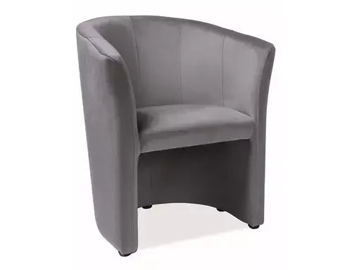 Fotoliu TM-1 Velvet gri Bluvel 14/wengé