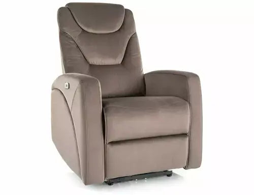 Fotoliu ROZKŁADANY KRONOS Velvet CAPPUCCINO Bluvel 38