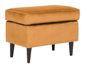 Taburet suport picioare RON Velvet curry Bluvel 68/wengé