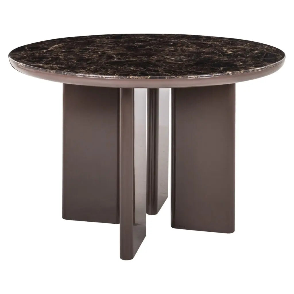 Masă dining Almundi – maro ciocolată (120cm)
