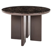 Masă dining Almundi – maro ciocolată (120cm)