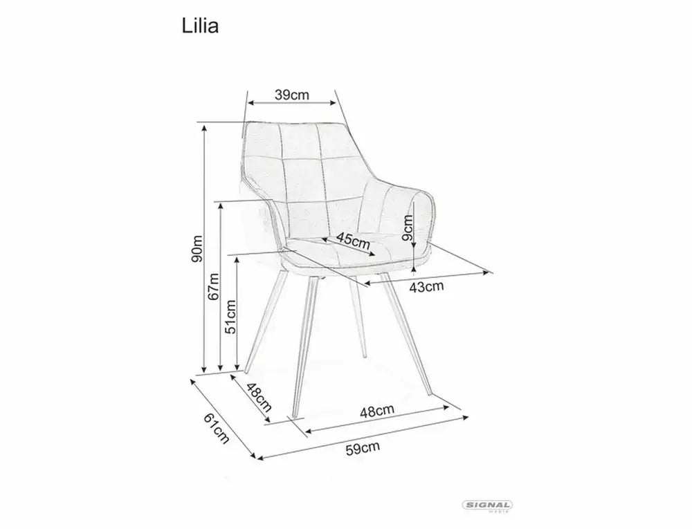 Scaun dining LILIA Velvet structură neagră/gri Bluvel 14