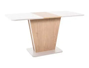 Masă dining extensibilă CALIPSO cașmir/stejar Cremona Torro 110(145)x68,6