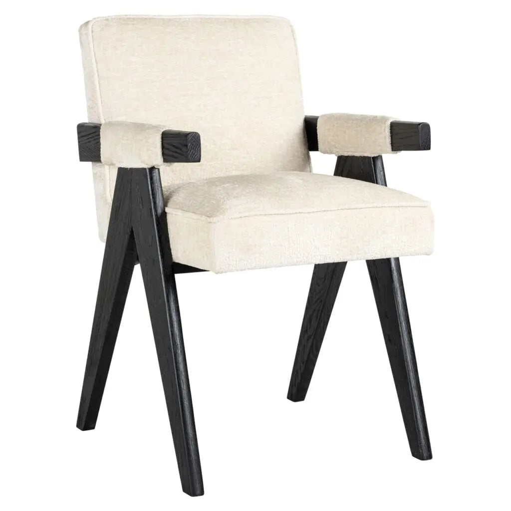Scaun dining Dining – alb CHENILLE