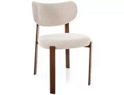 Scaun dining RIN D nuc / J. bej tap. 255