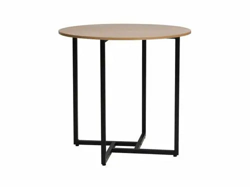 Masă dining rotundă ALTO II stejar/negru Ø80
