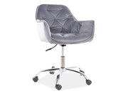 Fotoliu OBROTOWY Q-190 Velvet gri Bluvel 14