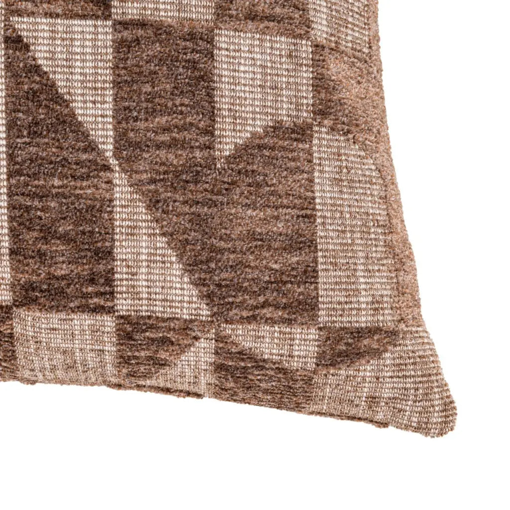 Pernă decorativă Mayfield – maro GEOMATRIC