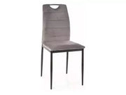 Scaun dining RIP Velvet structură neagră/gri Bluvel14
