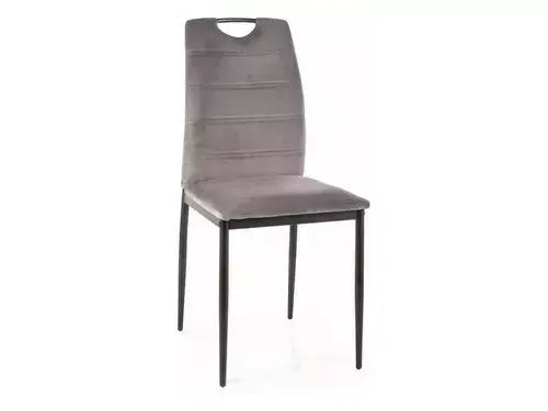 Scaun dining RIP Velvet structură neagră/gri Bluvel14