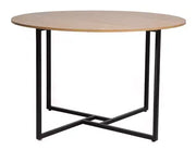 Masă dining rotundă ALTO stejar/negru Ø120