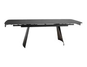 Masă dining extensibilă BACARDI negru 160(240)x90