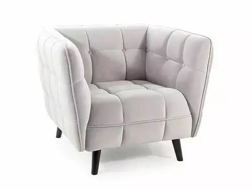 Fotoliu CASTELLO 1 Velvet J. gri Bluvel 03/wengé