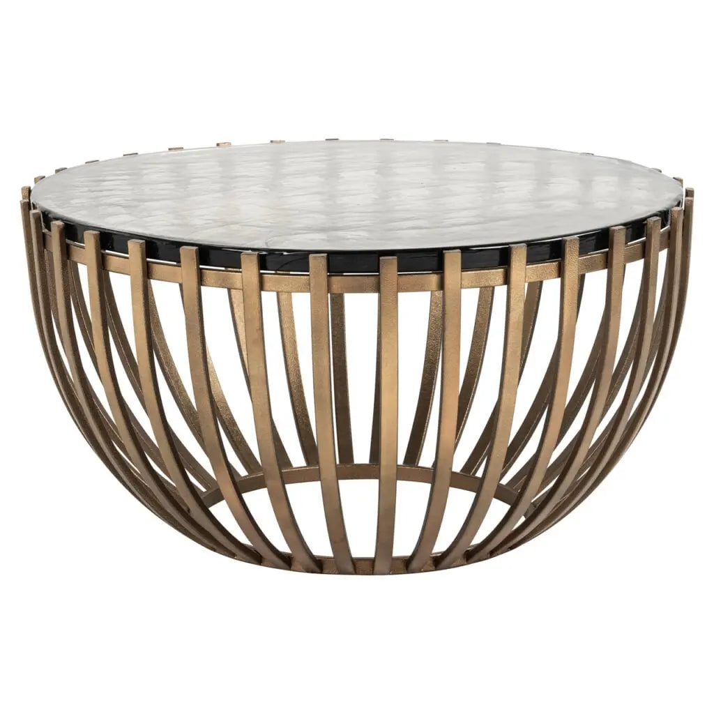 Măsuță cafea Coffee & End tables – auriu (84cm)