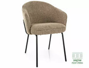 Scaun dining NAO NOELLE structură negru / C.bej 33