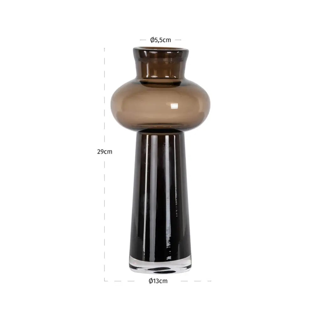 Vază Mayfield – maro (29cm mică)